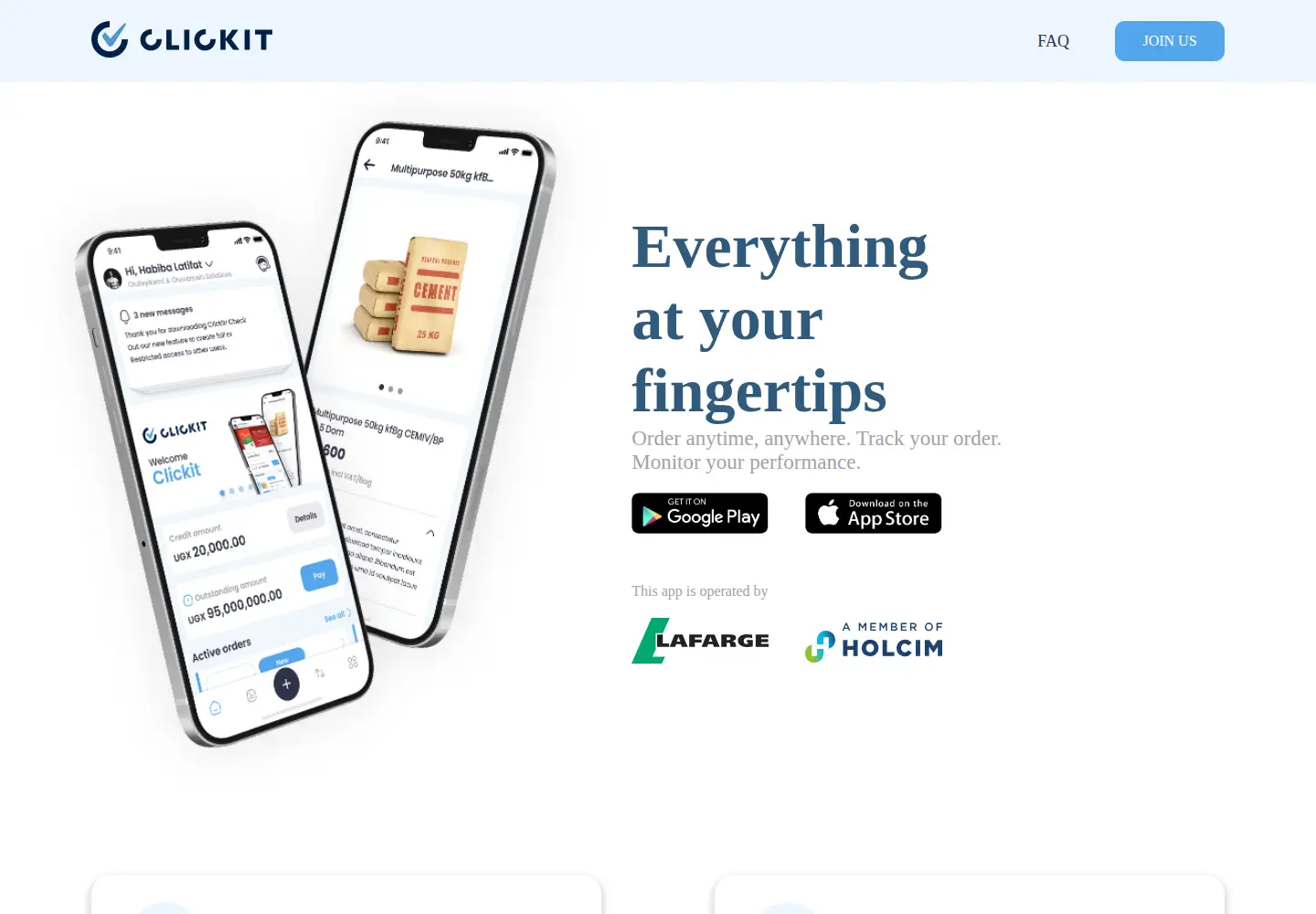 Screenshot of clickitapp.io