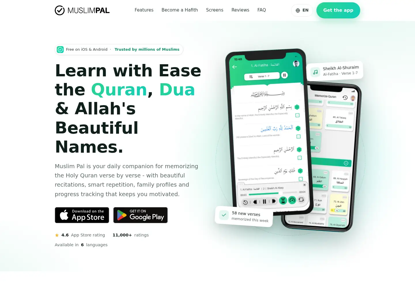 Screenshot of muslimpal.io