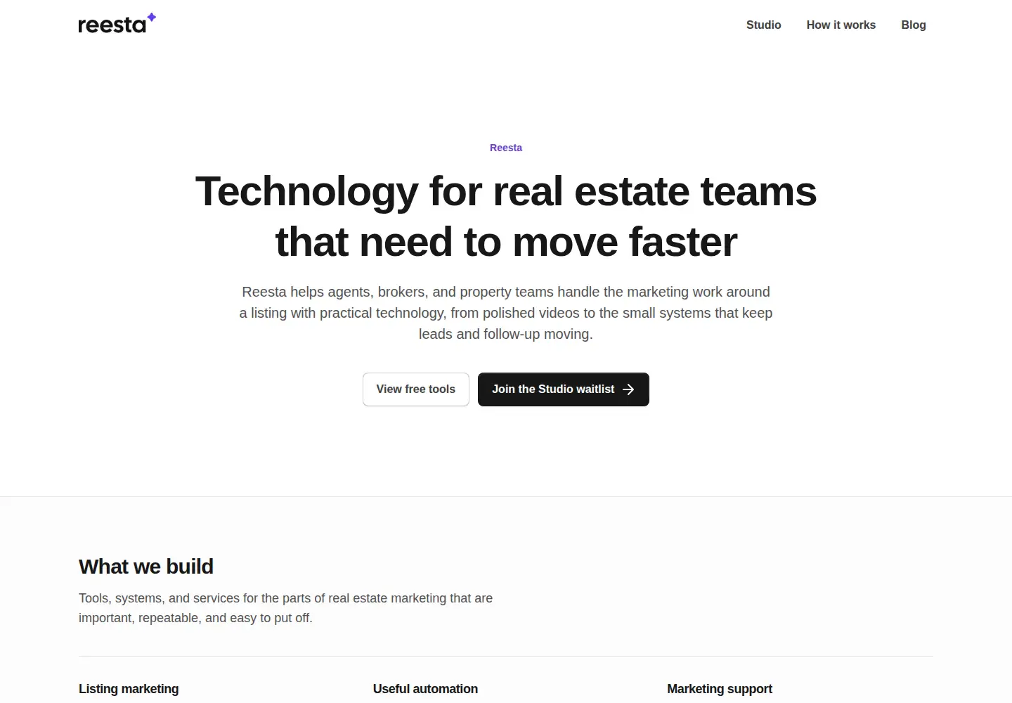 Screenshot of reesta.io