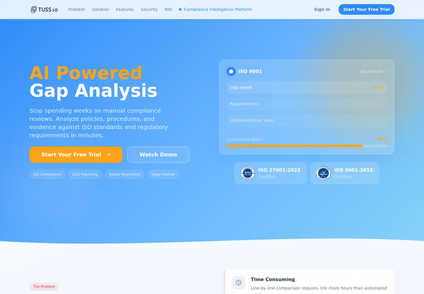 Screenshot of tuss.io