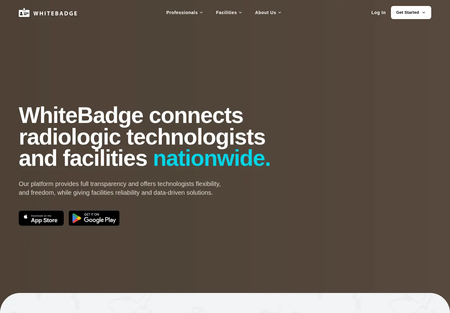 Screenshot of whitebadge.io