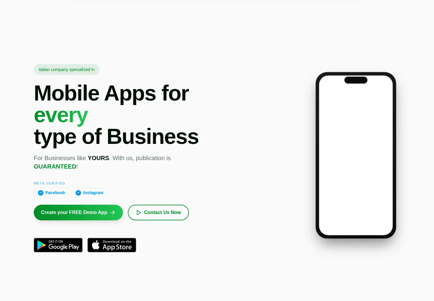 Captured homepage of appstream.it in the current scan