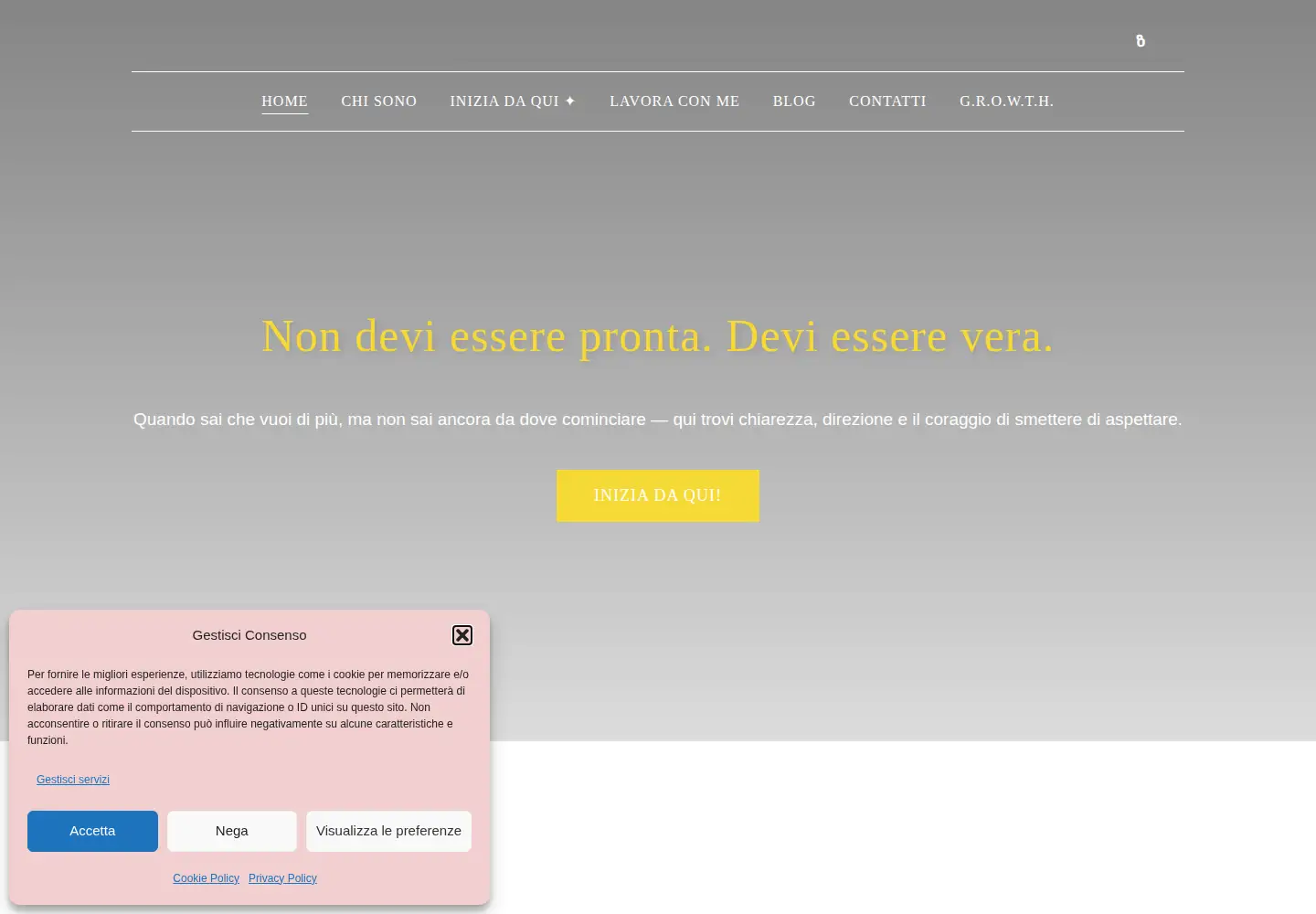 Screenshot of caterinacambareri.it