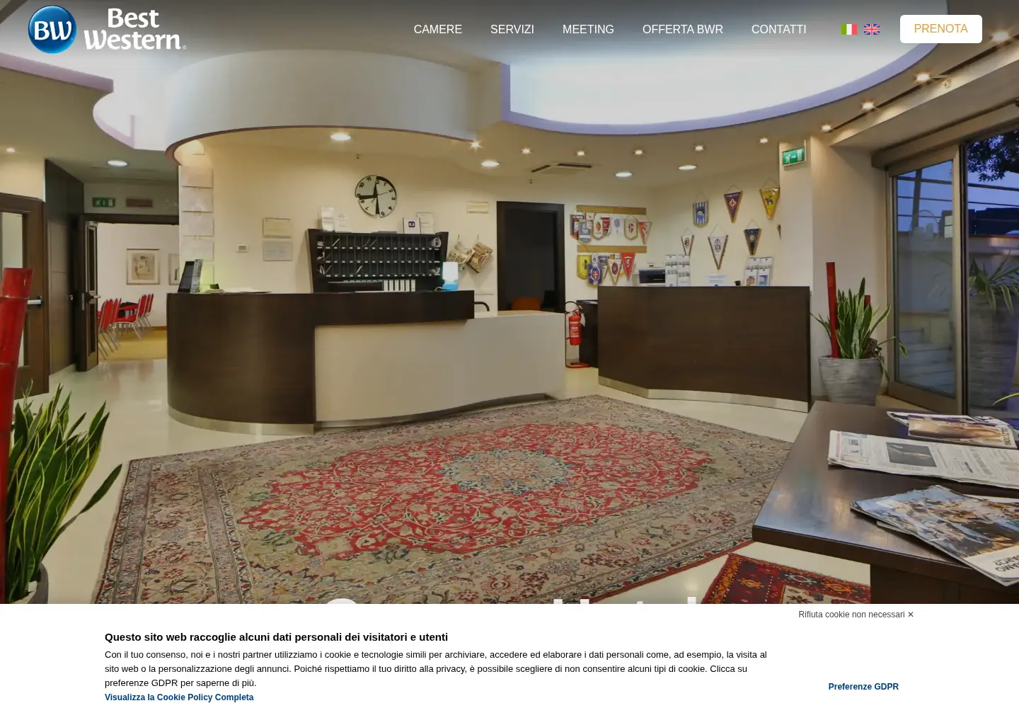 Captured homepage of cesena-hotel.it in the current scan