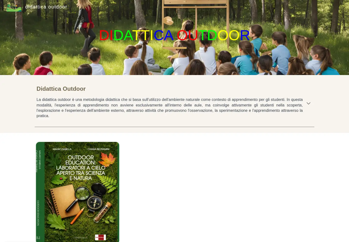 Screenshot of didatticaoutdoor.it