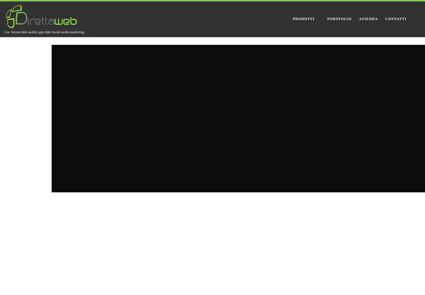 Captured homepage of direttaweb.it in the current scan