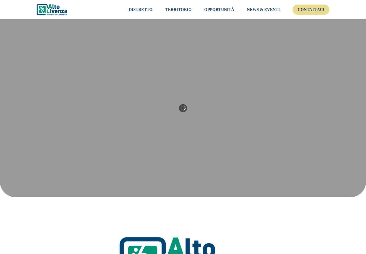 Screenshot of distrettocommercioaltolivenza.it
