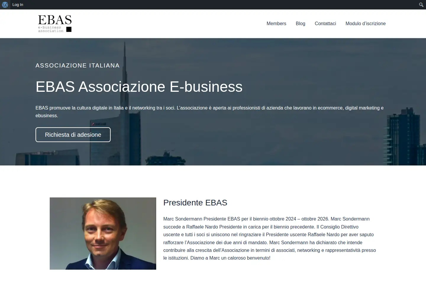 Screenshot of ebusinessassociation.it