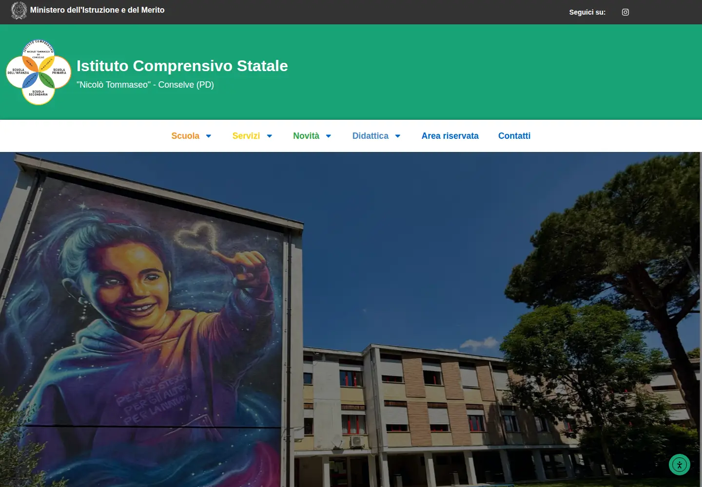 Screenshot of ictommaseo.edu.it