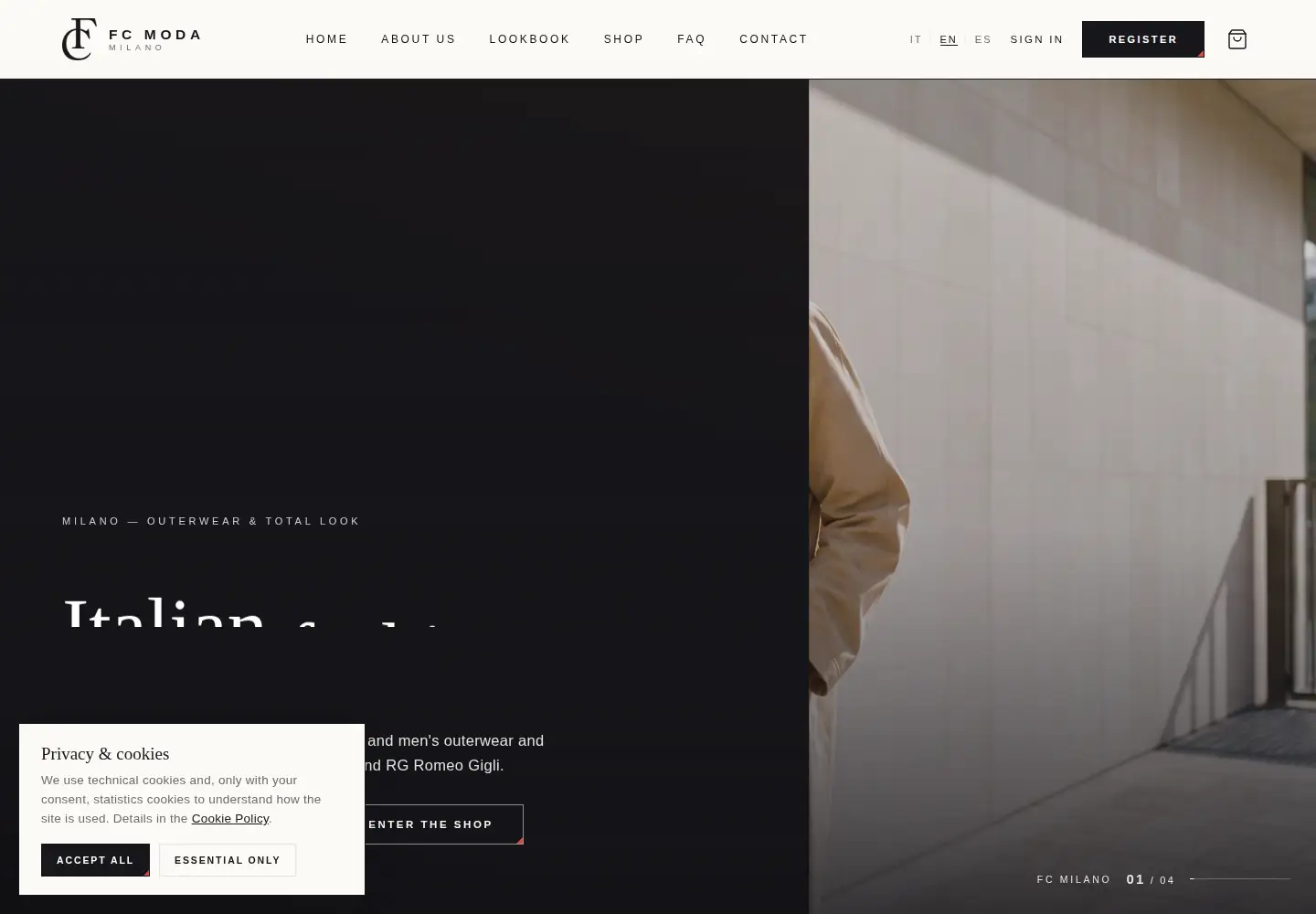 Screenshot of fc-moda.it