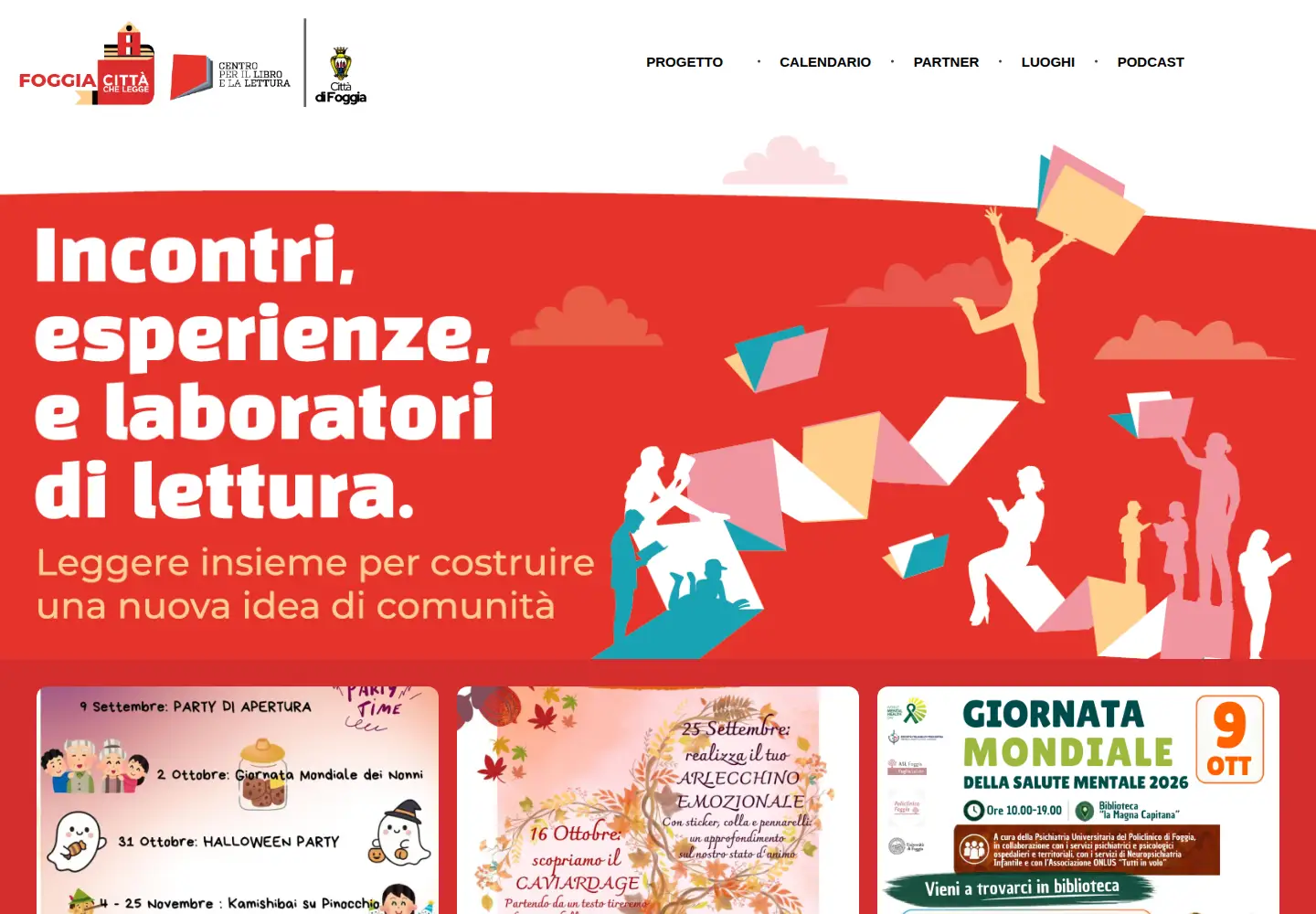 Screenshot of foggiacittachelegge.it