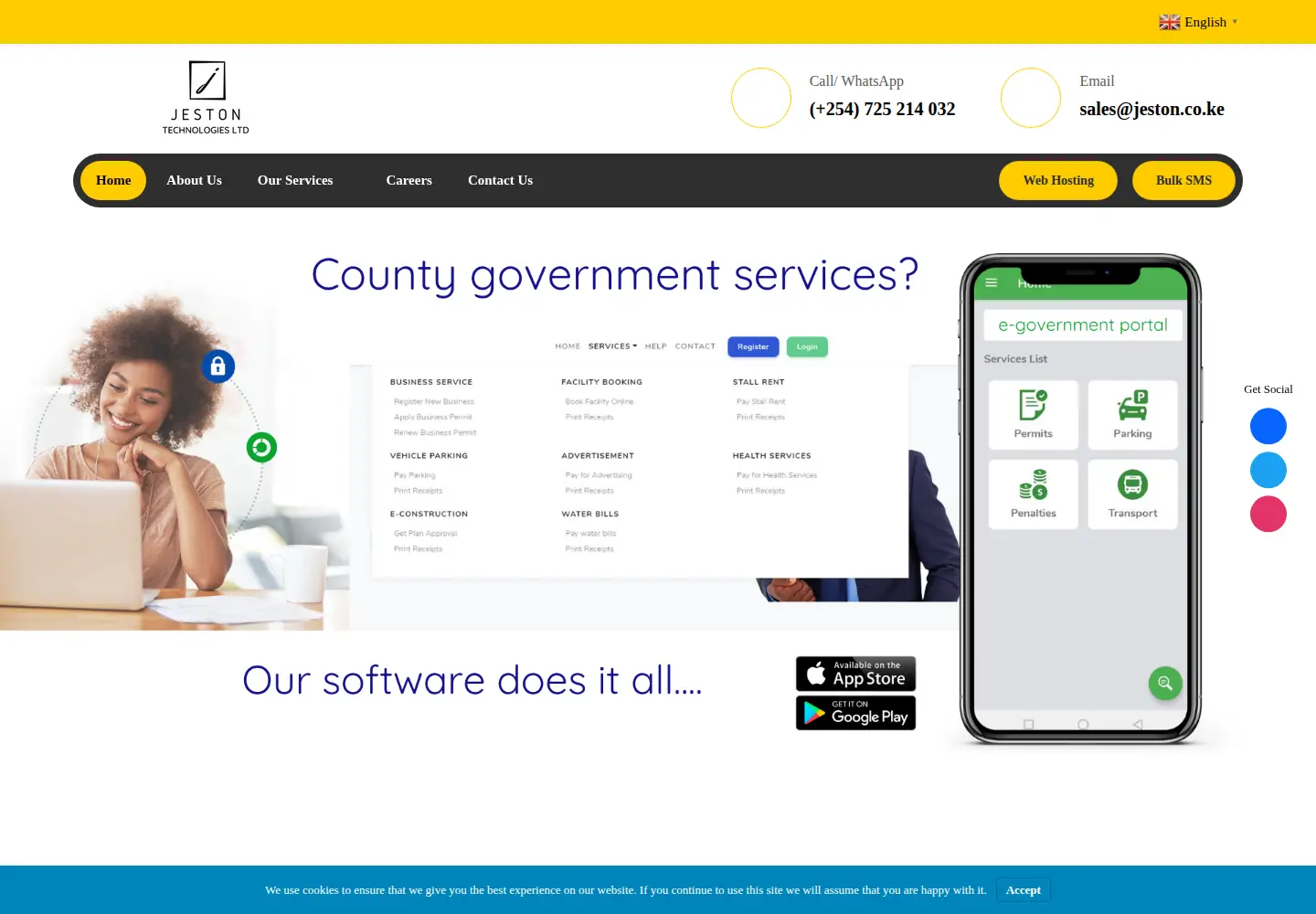 Screenshot of jeston.co.ke