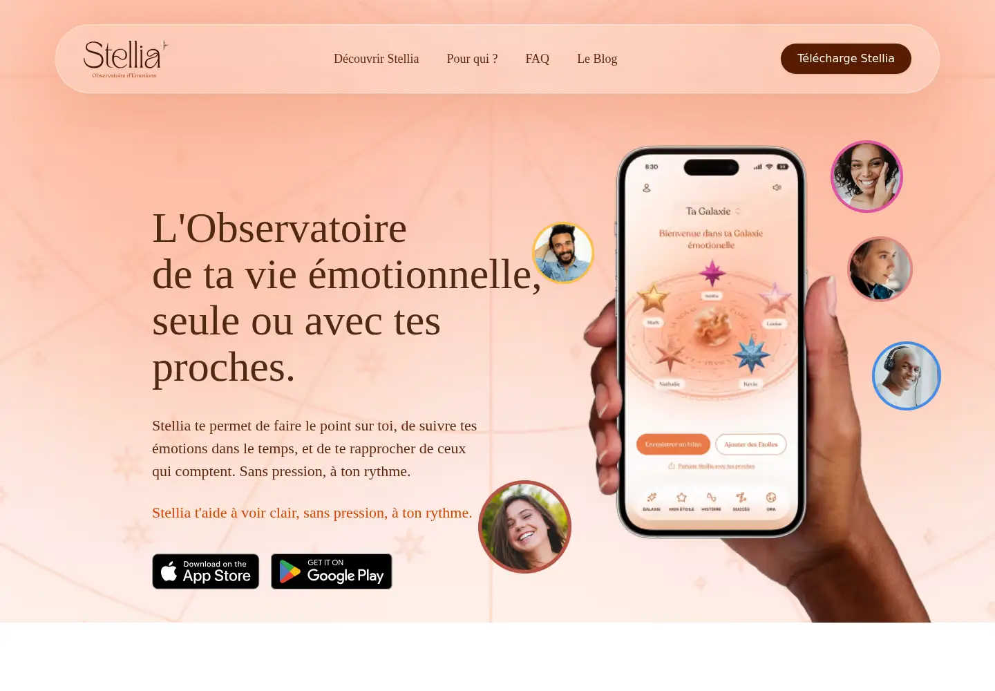 Captured homepage of stellia.life in the current scan