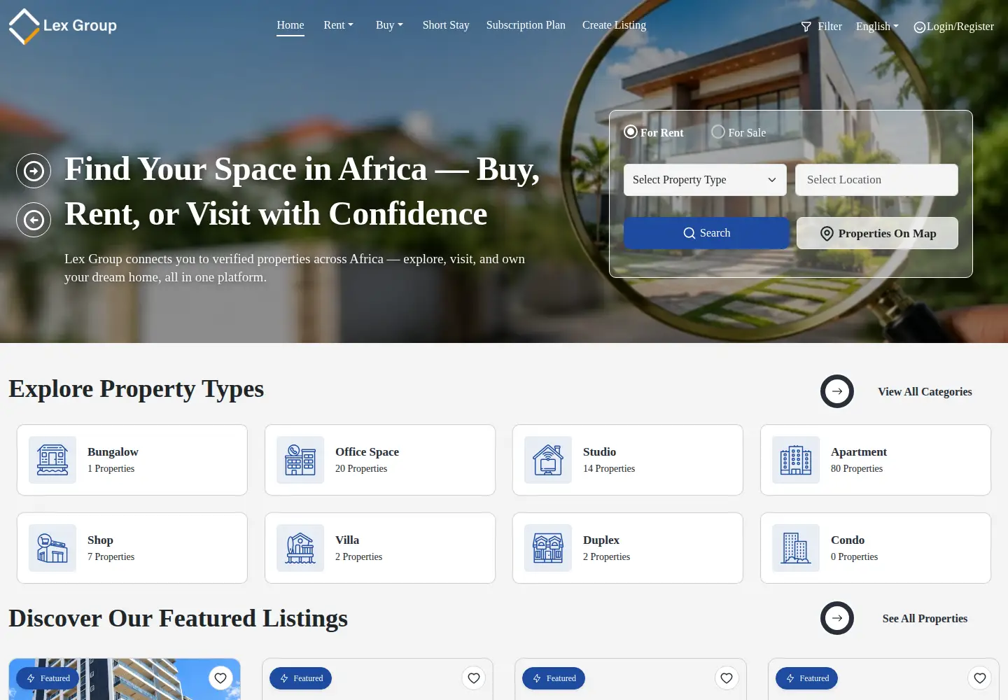 Screenshot of lexgroup.live