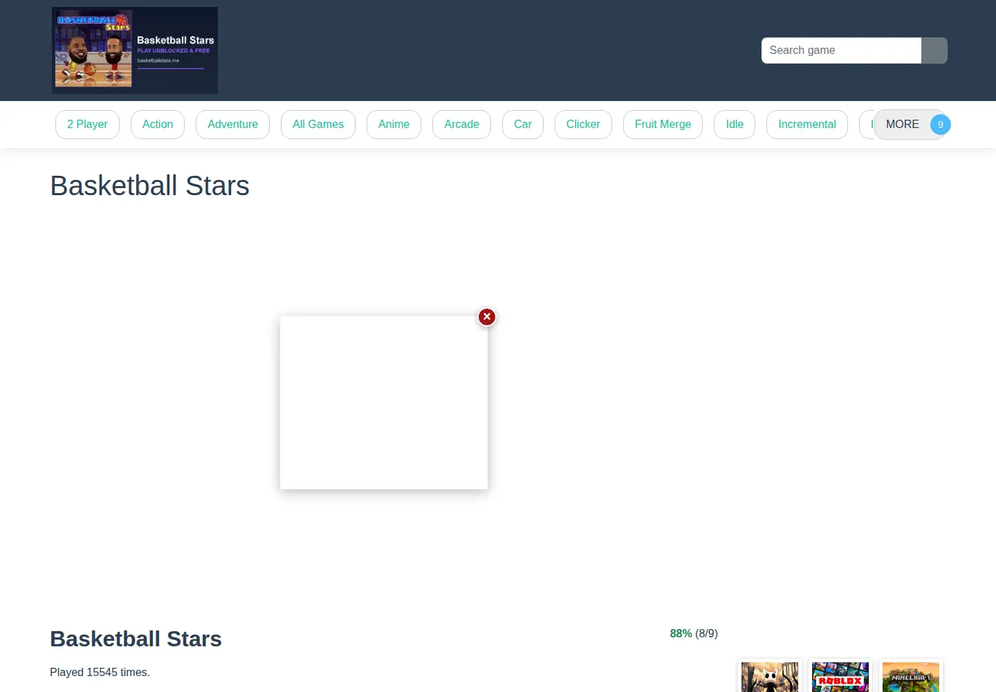 Screenshot of basketballstars.me
