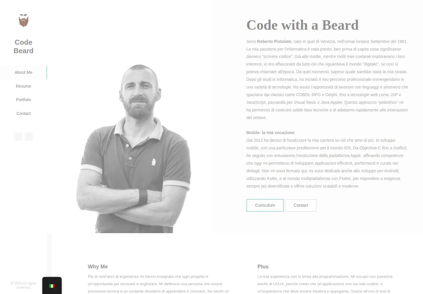 Screenshot of codebeard.me