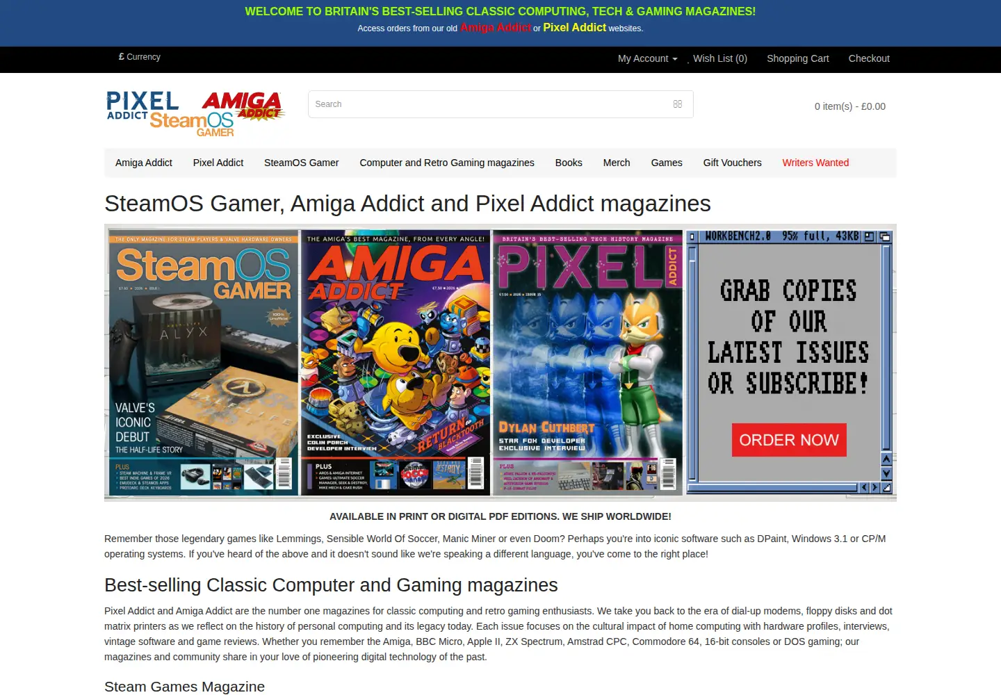 Captured homepage of simulant.media in the current scan