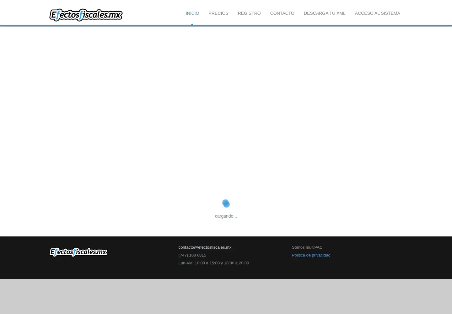 Screenshot of efectosfiscales.mx