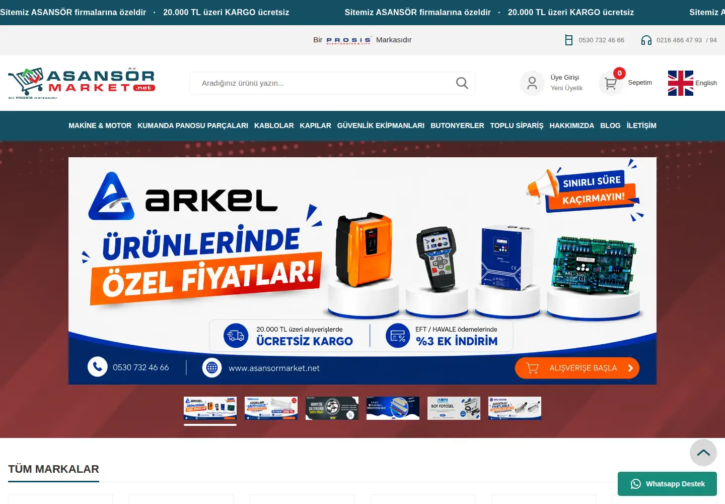 Screenshot of asansormarket.net