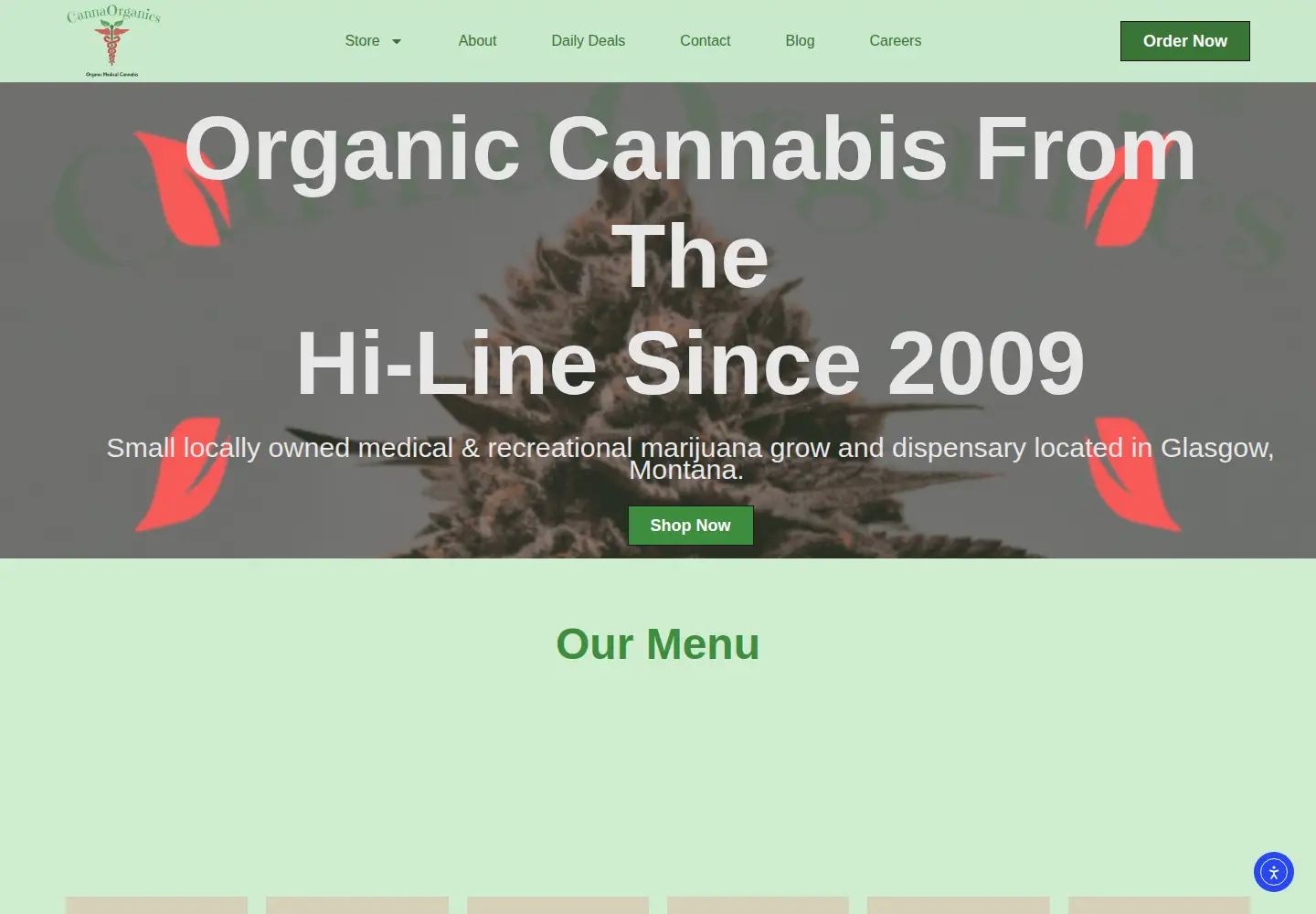 Screenshot of cannaorganics.net