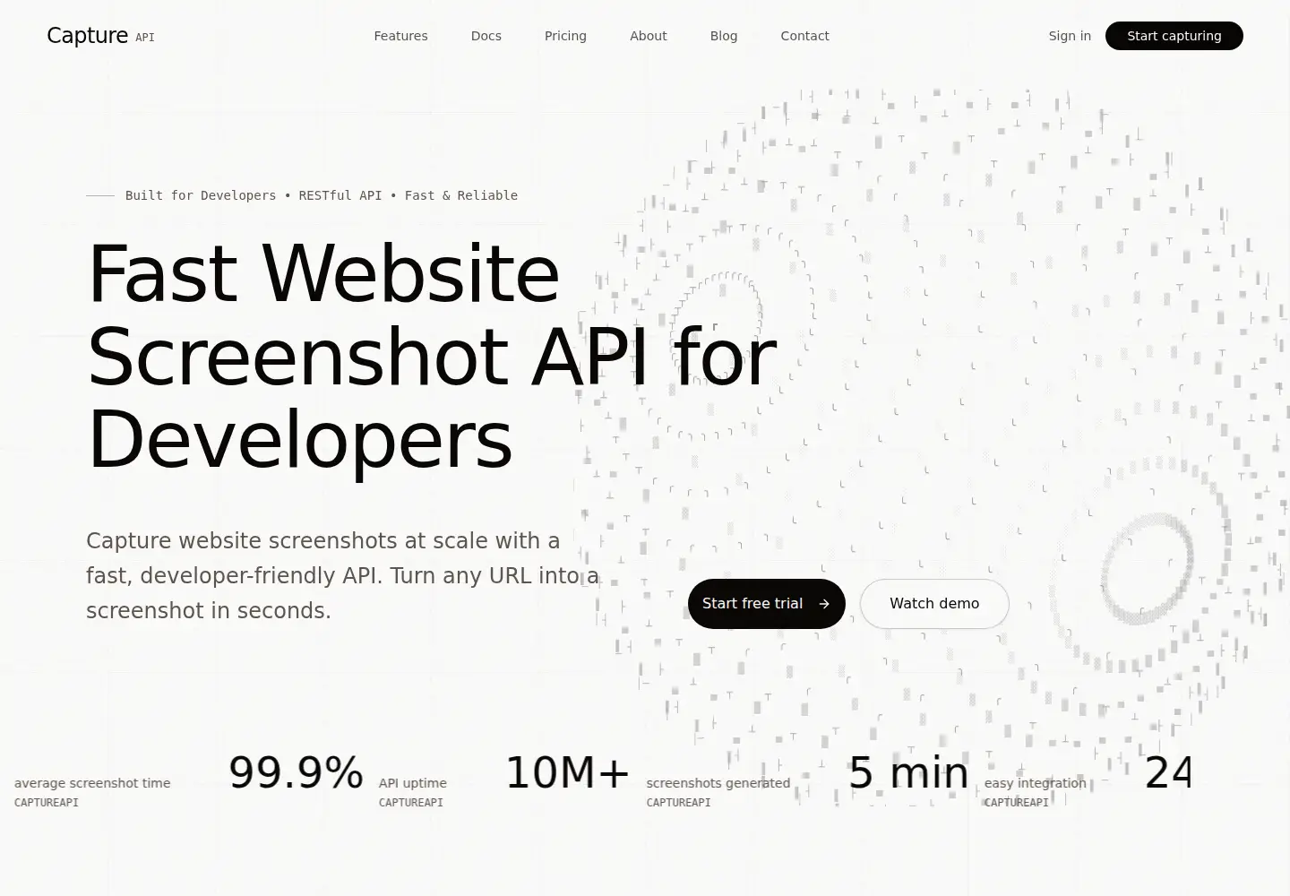 Screenshot of captureapi.net