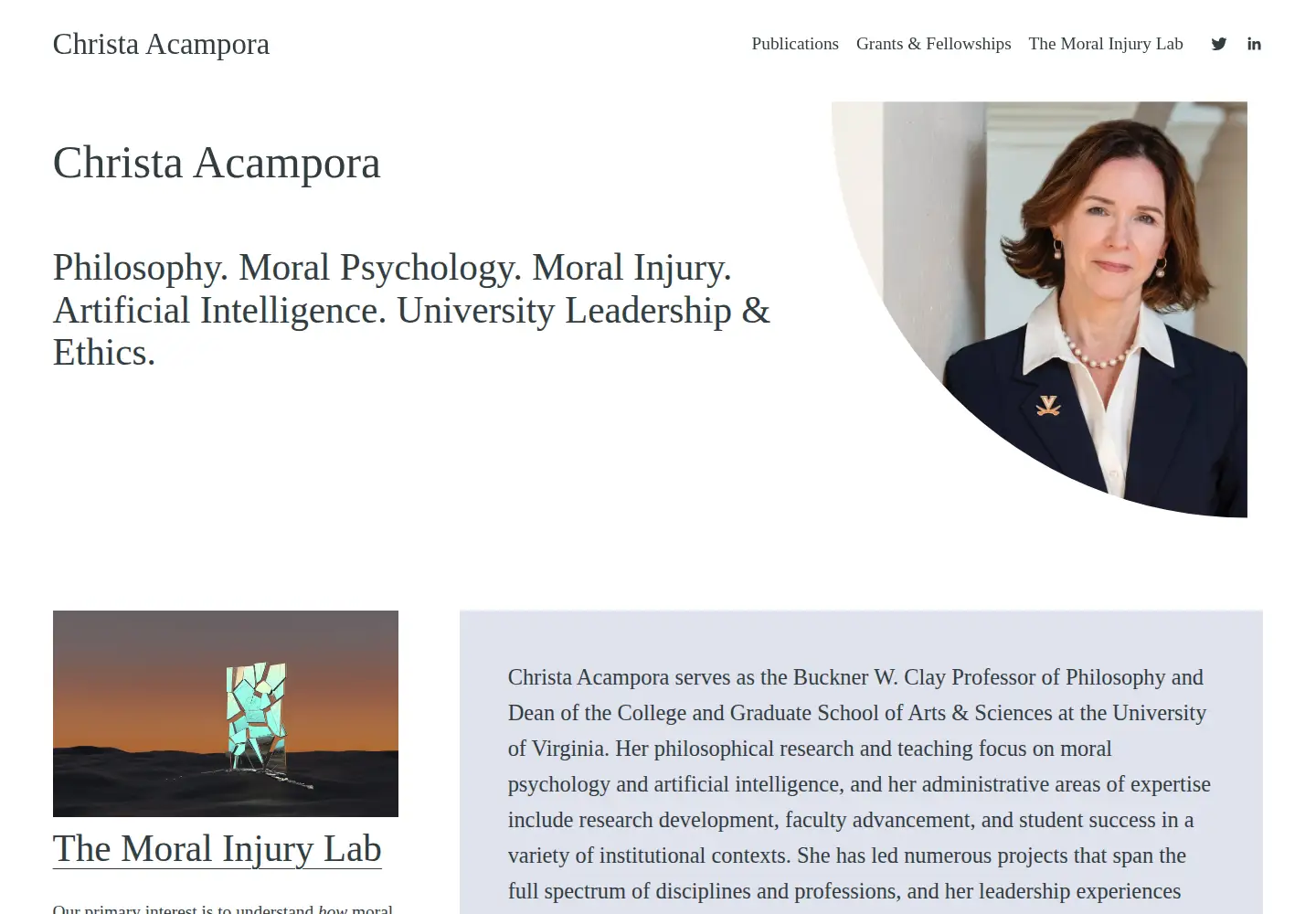 Screenshot of christaacampora.net