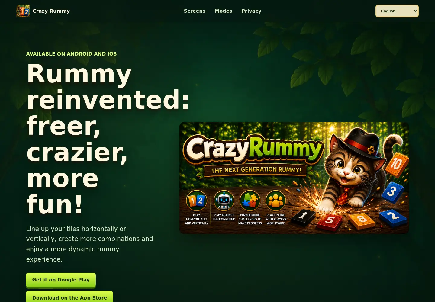 Screenshot of crazyrummy.net