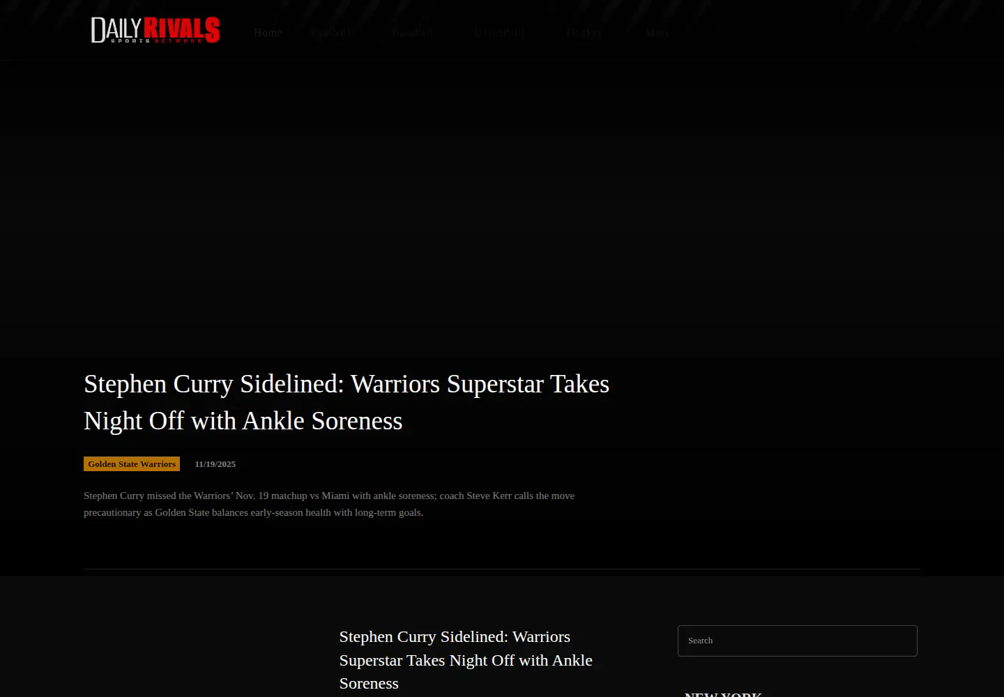 Screenshot of dailyrivals.net