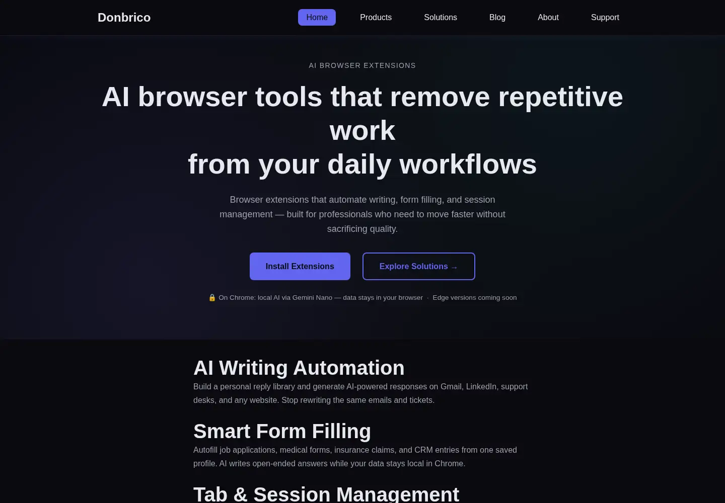 Screenshot of donbrico.net