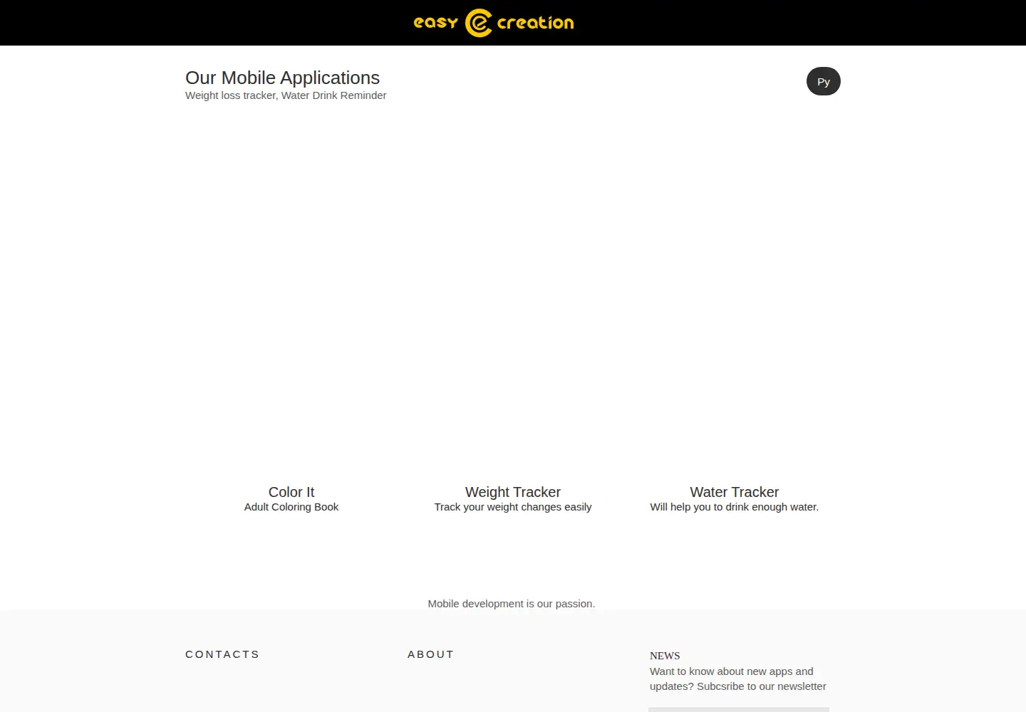 Screenshot of easycreation.net