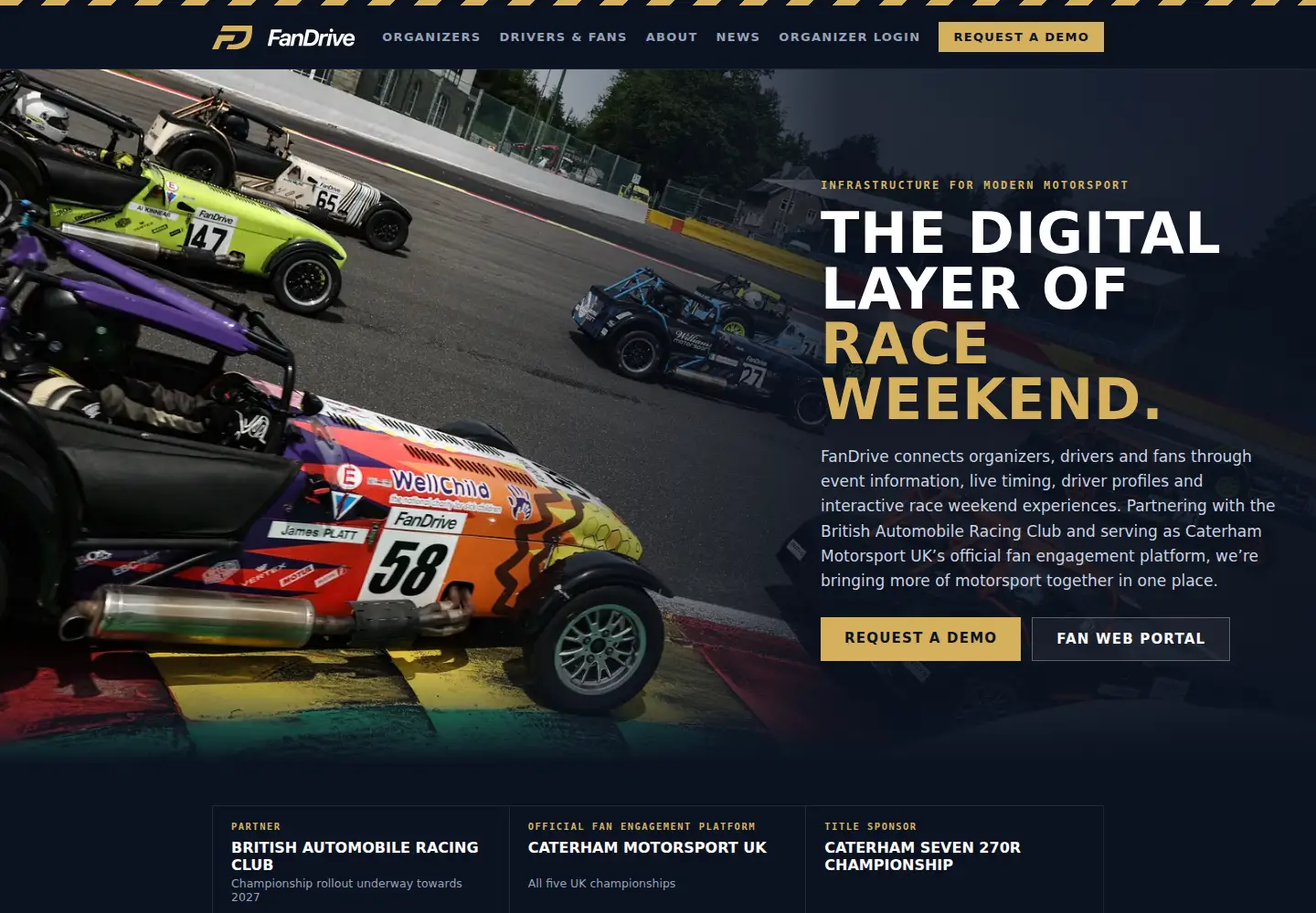 Captured homepage of fandrive.net in the current scan