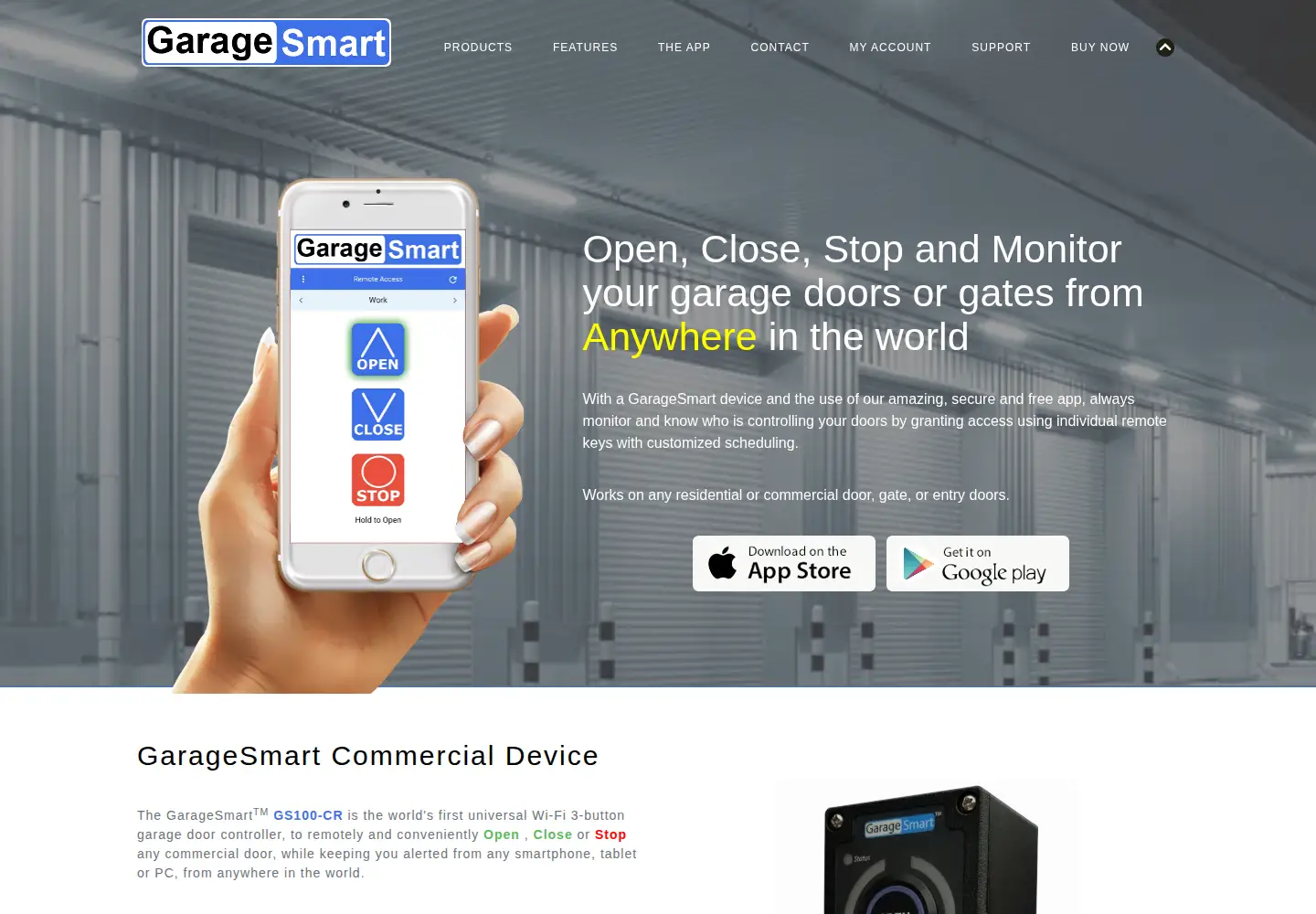 Captured homepage of garagesmart.net in the current scan
