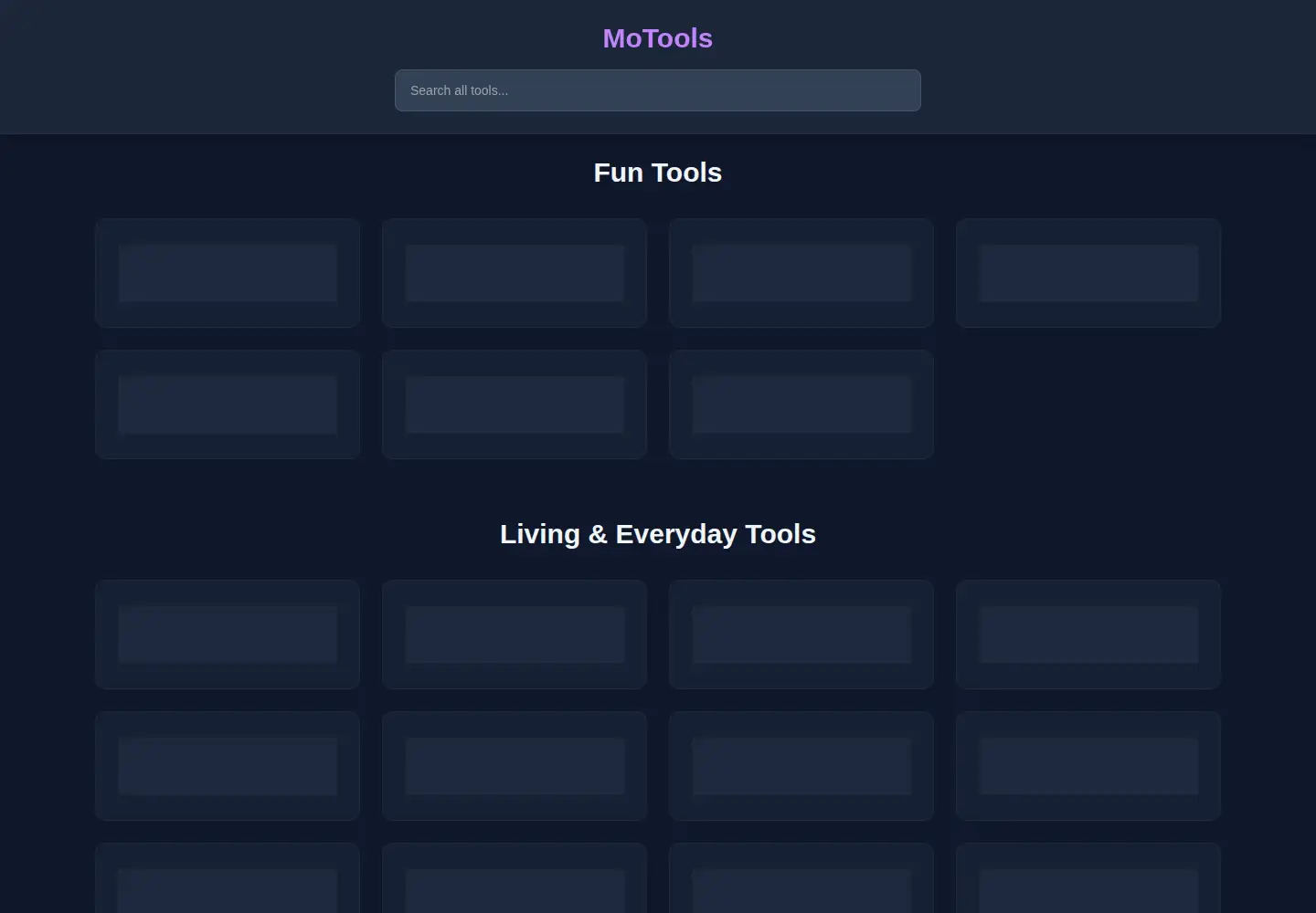 Captured homepage of motools.net in the current scan
