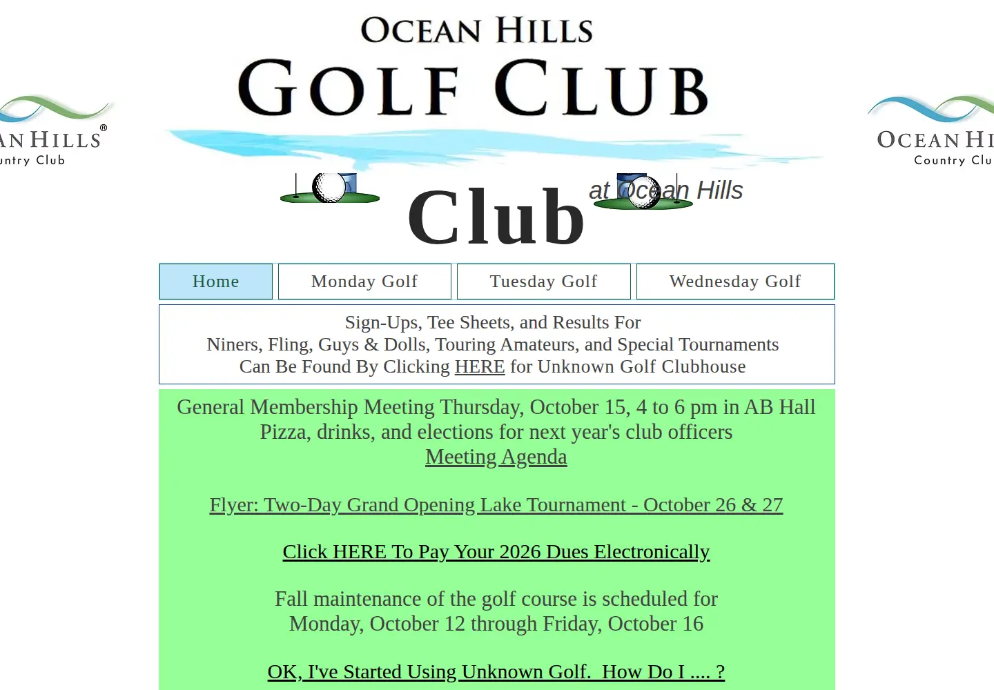 Screenshot of ohgc.net