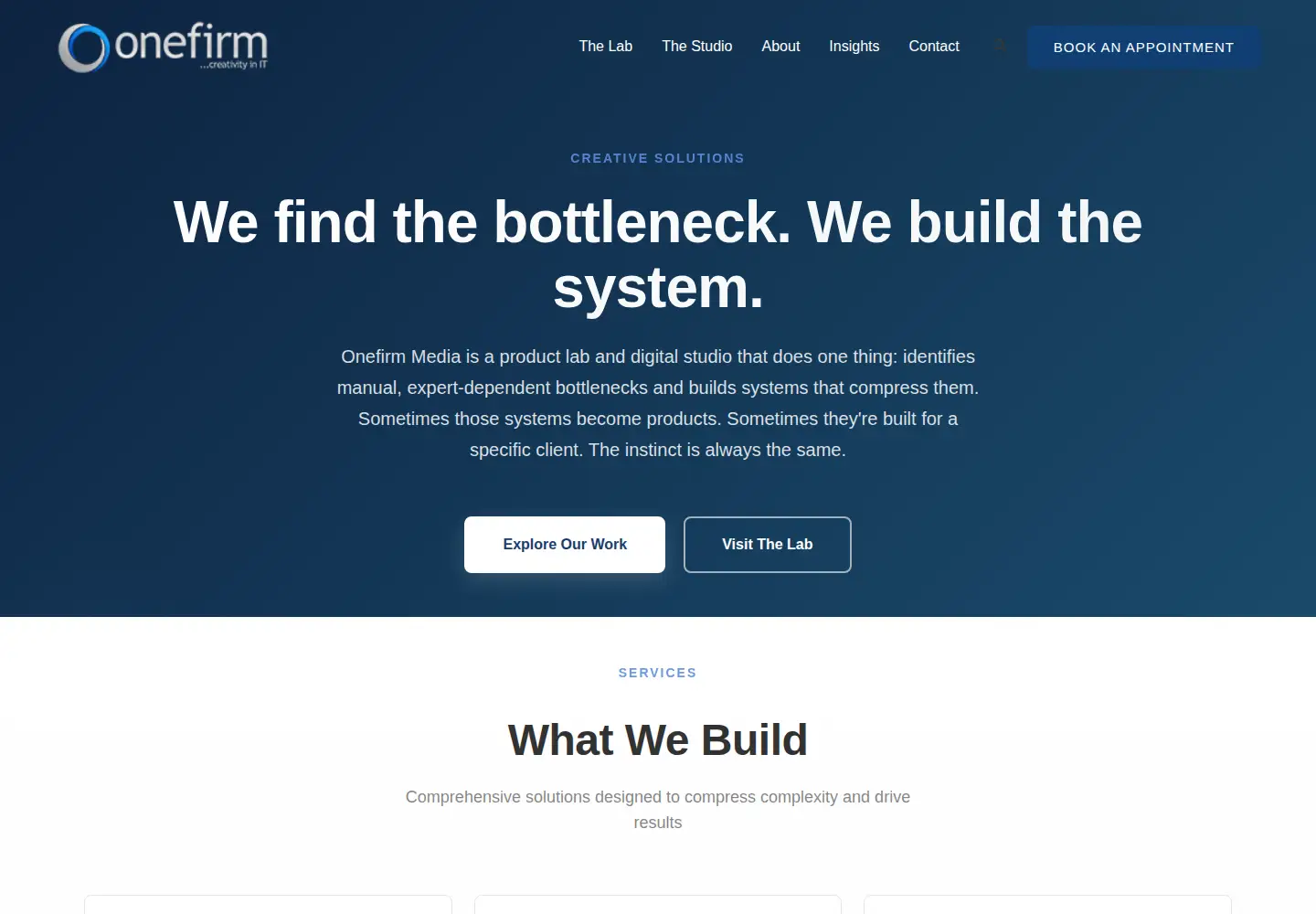 Captured homepage of onefirm.net in the current scan