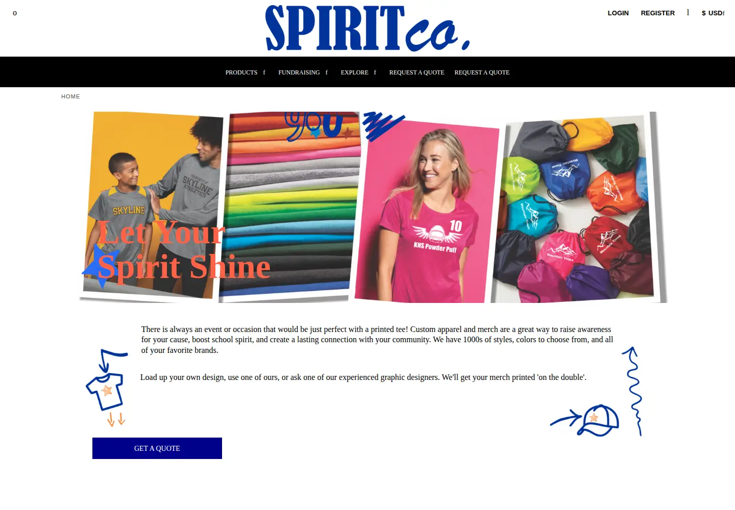 Captured homepage of spiritco.net in the current scan
