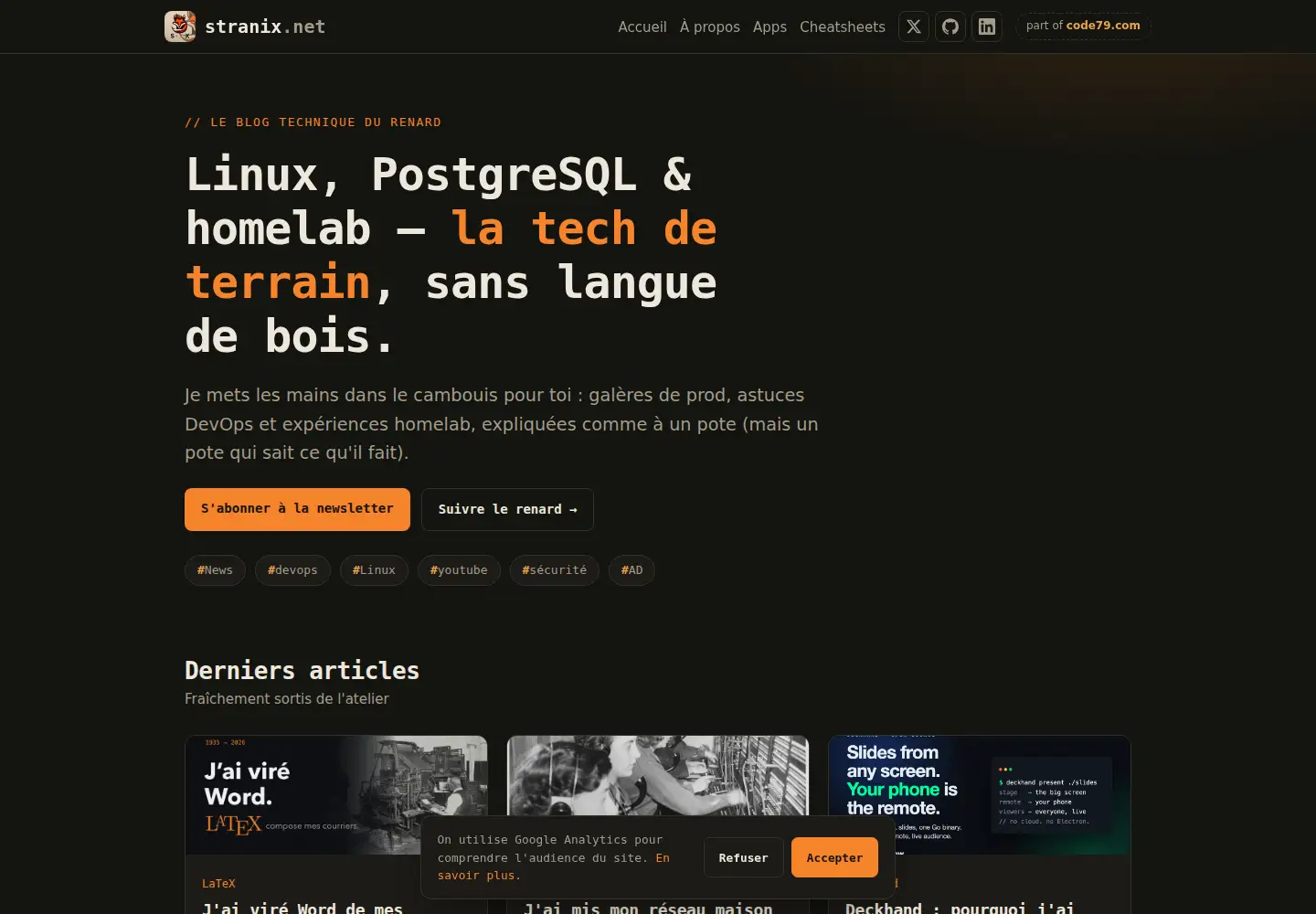 Screenshot of stranix.net