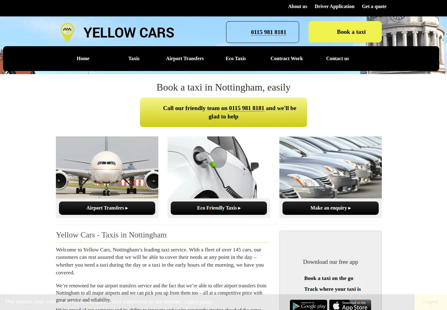 Screenshot of yellowcars.net
