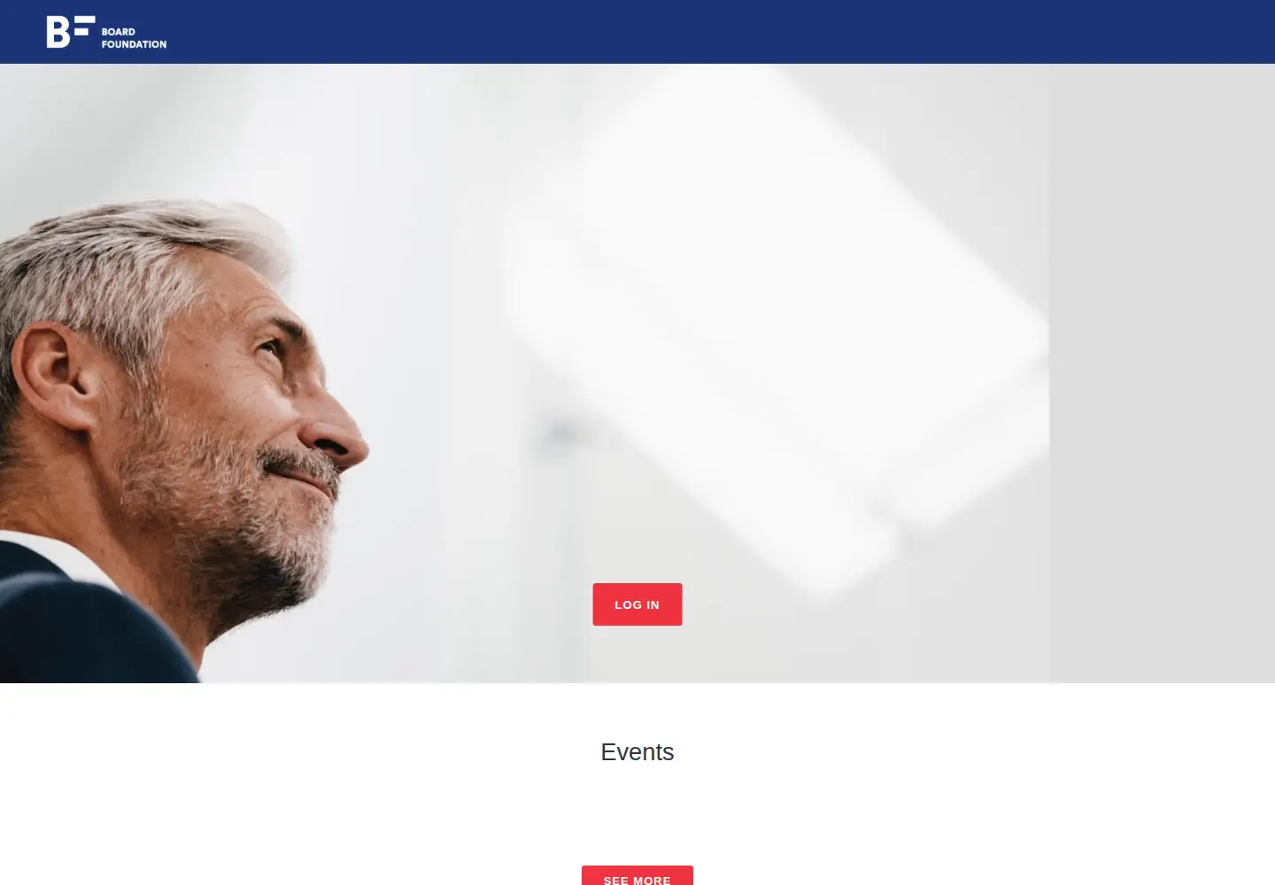 Captured homepage of board.network in the current scan