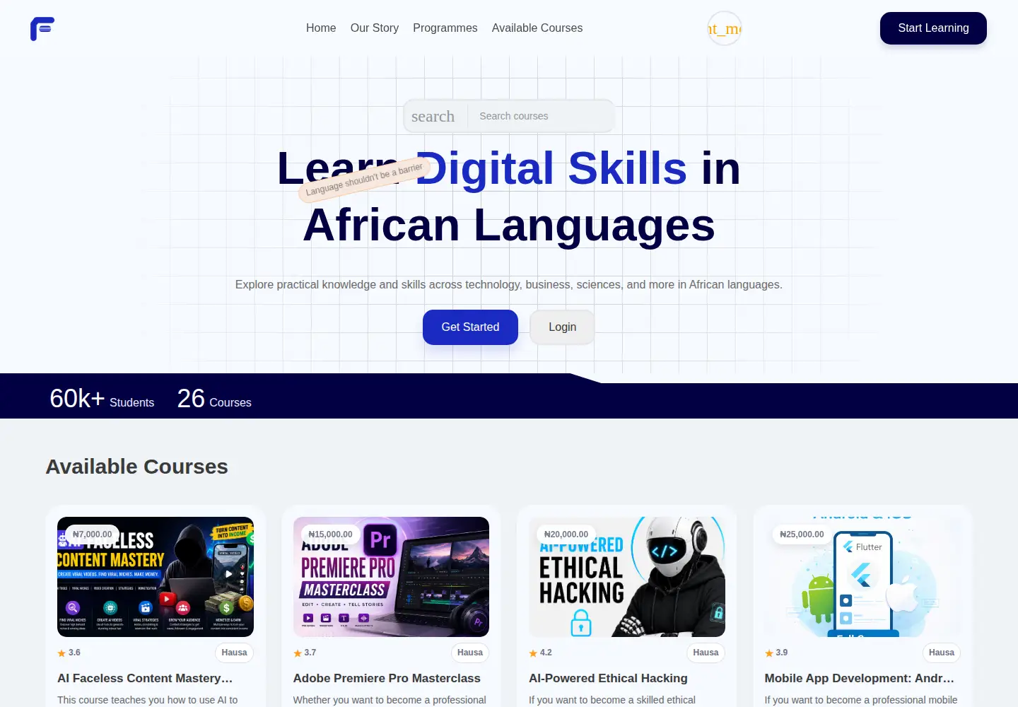 Screenshot of flowdiary.com.ng