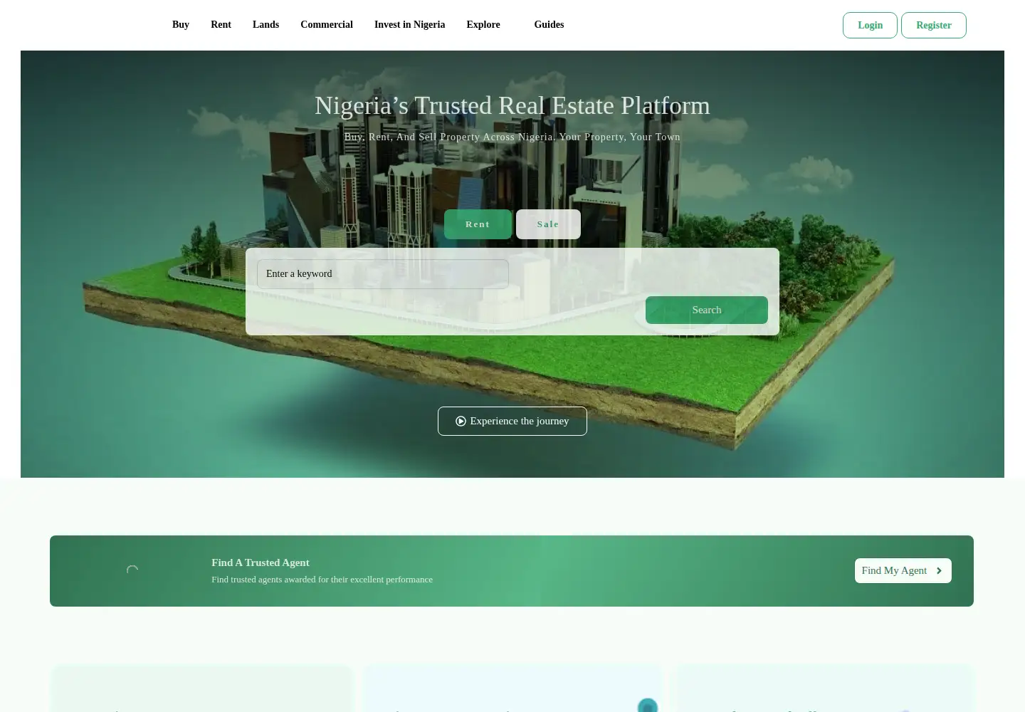 Captured homepage of town.ng in the current scan