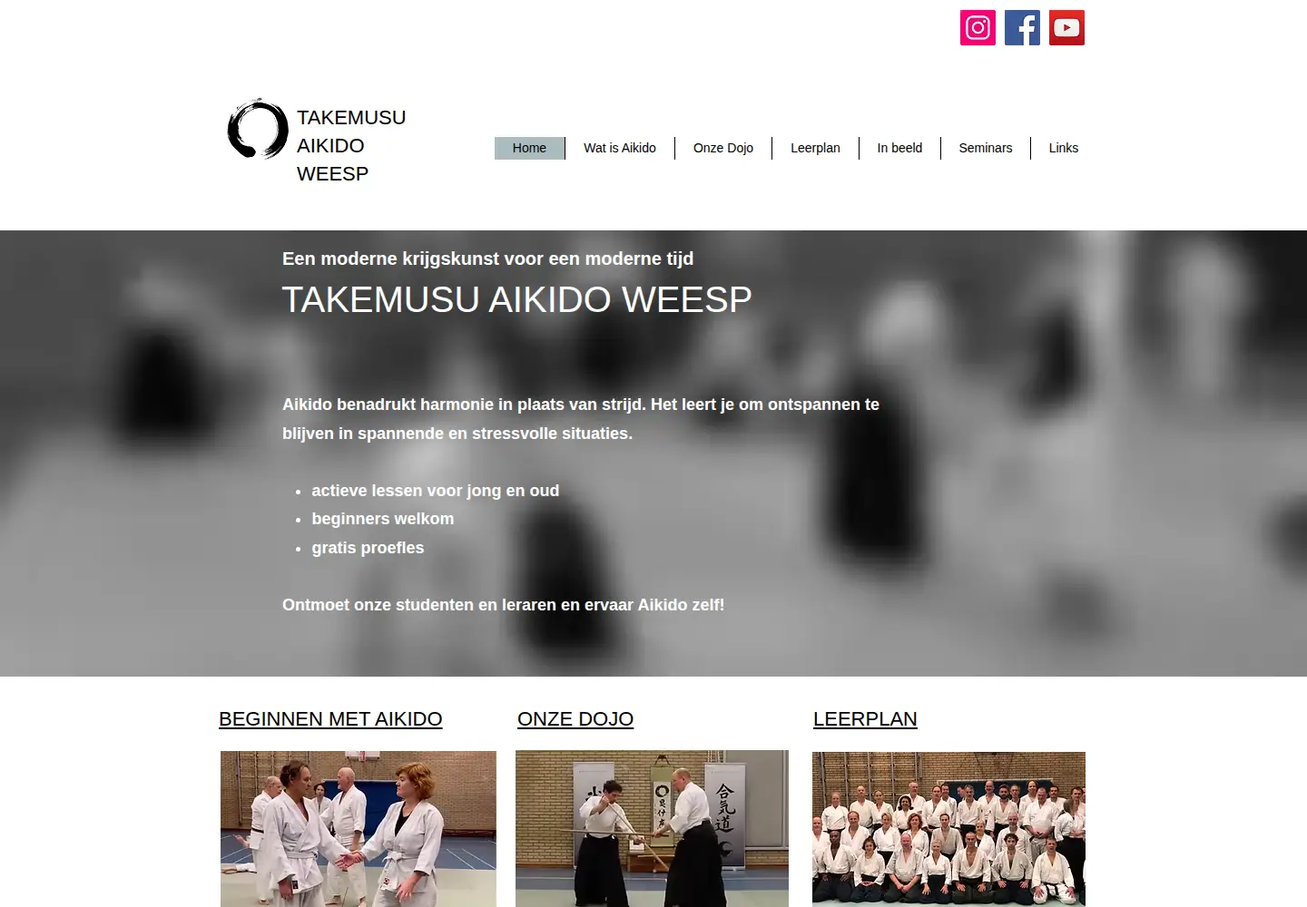 Screenshot of aikidoweesp.nl