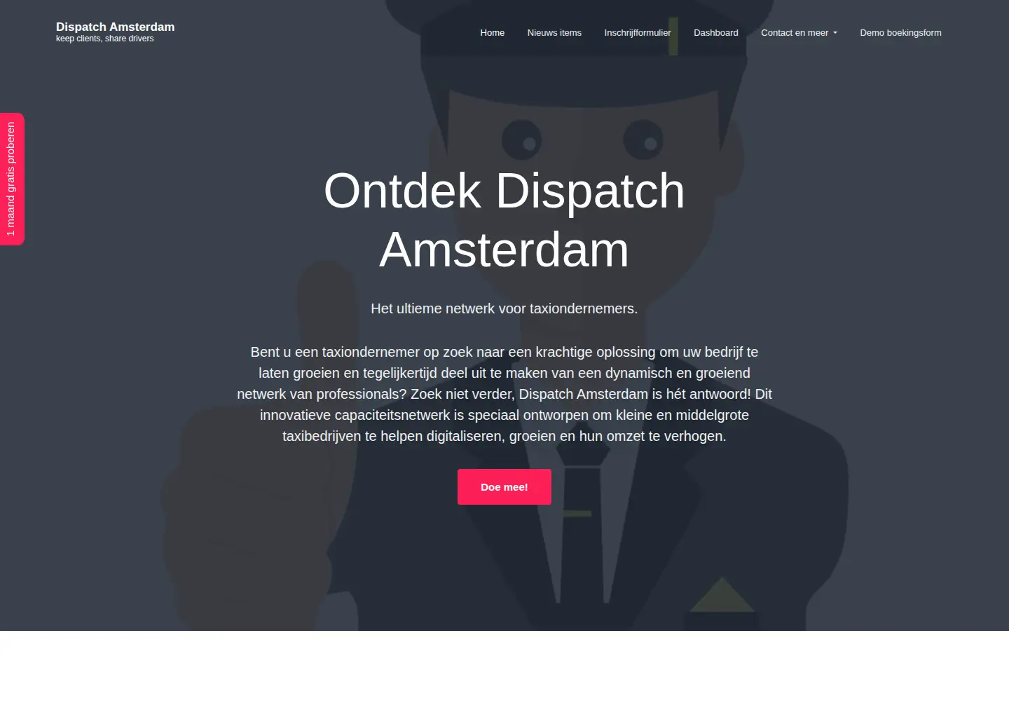 Captured homepage of dispatchamsterdam.nl in the current scan