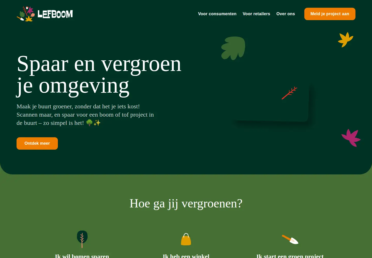 Captured homepage of lefboom.nl in the current scan