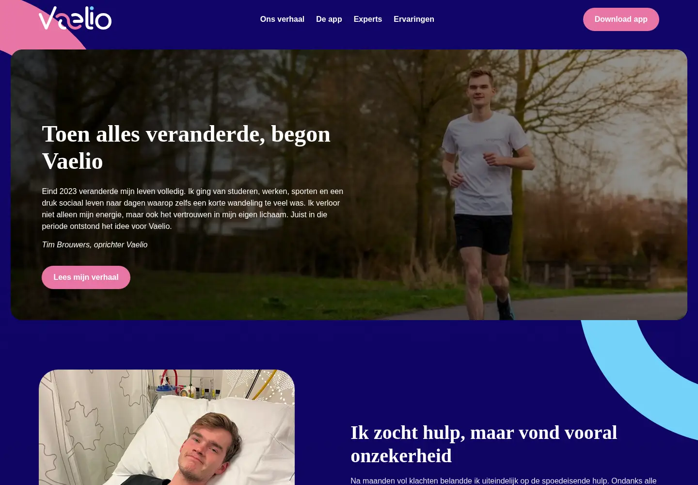 Screenshot of vaelio.nl