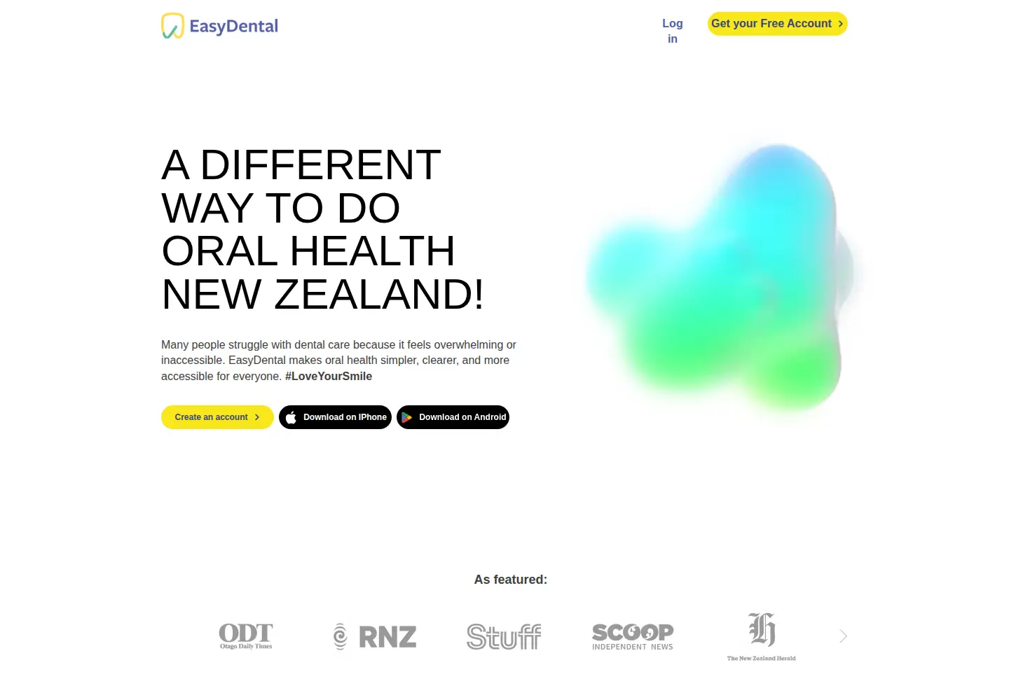 Screenshot of easydental.co.nz