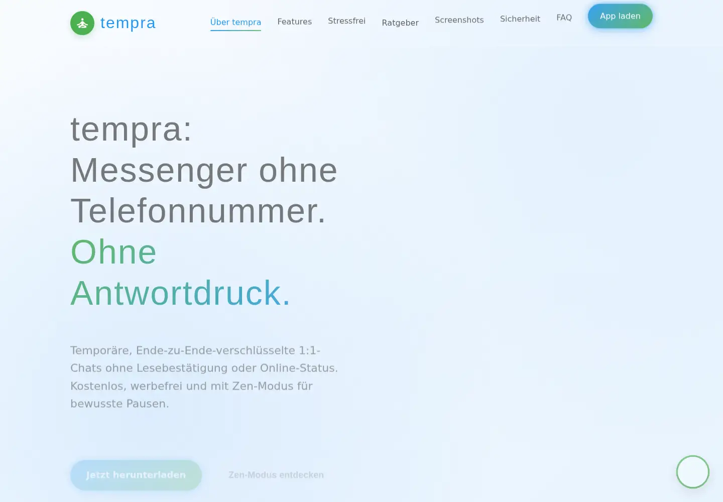 Screenshot of tempra.one