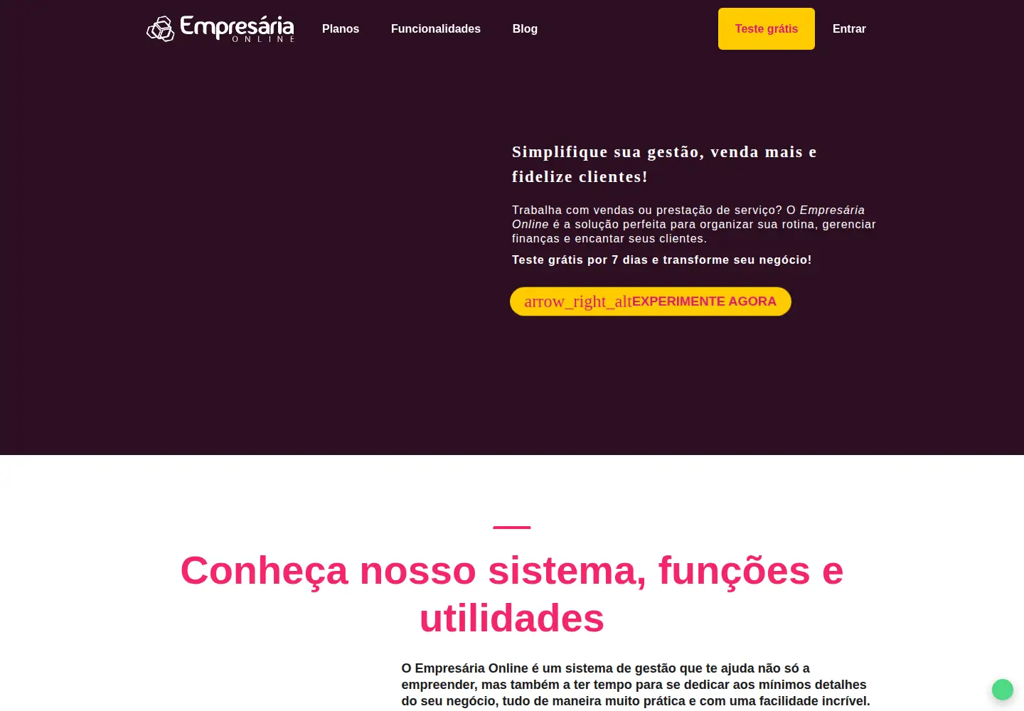 Screenshot of empresaria.online
