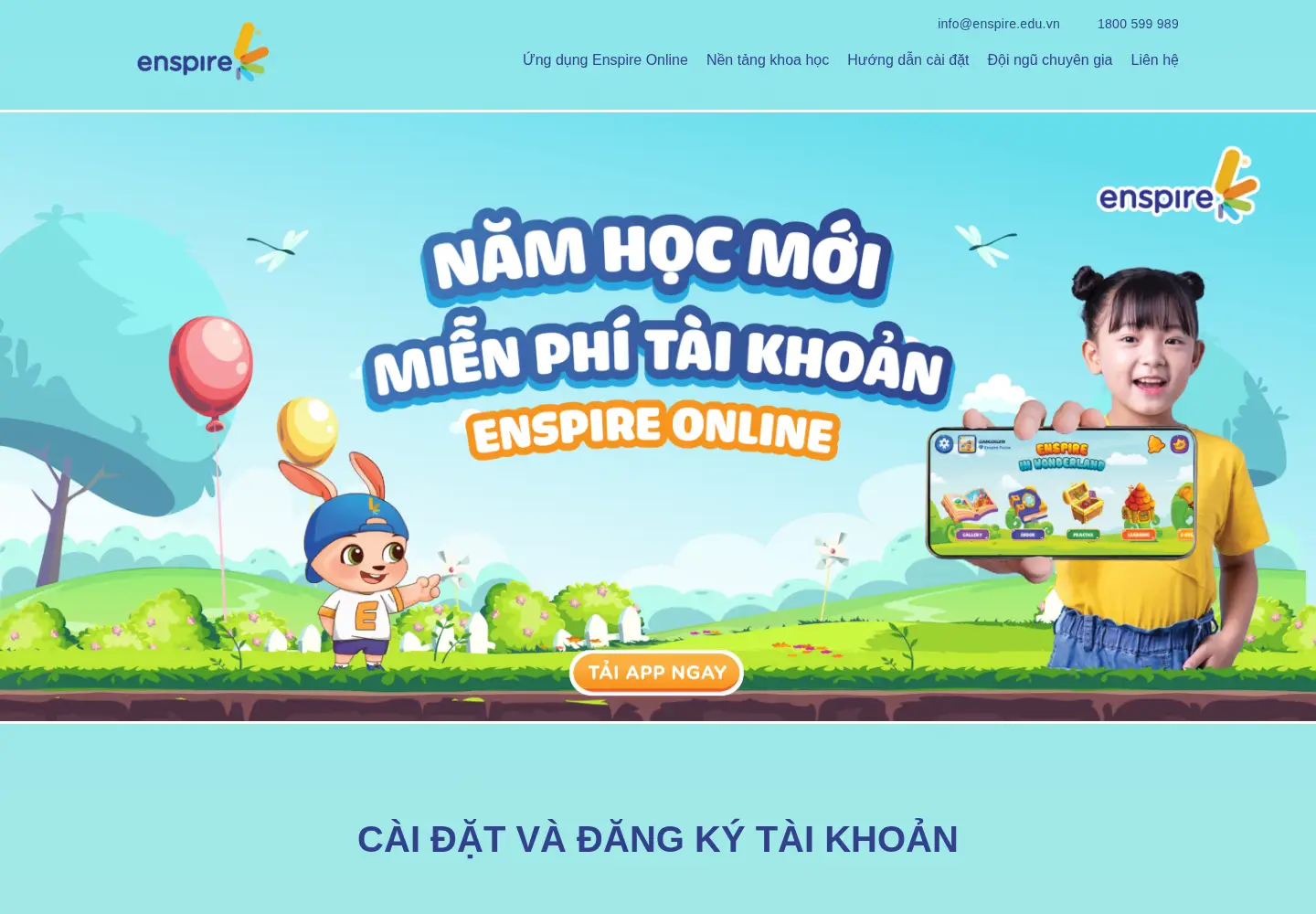 Screenshot of enspire.online