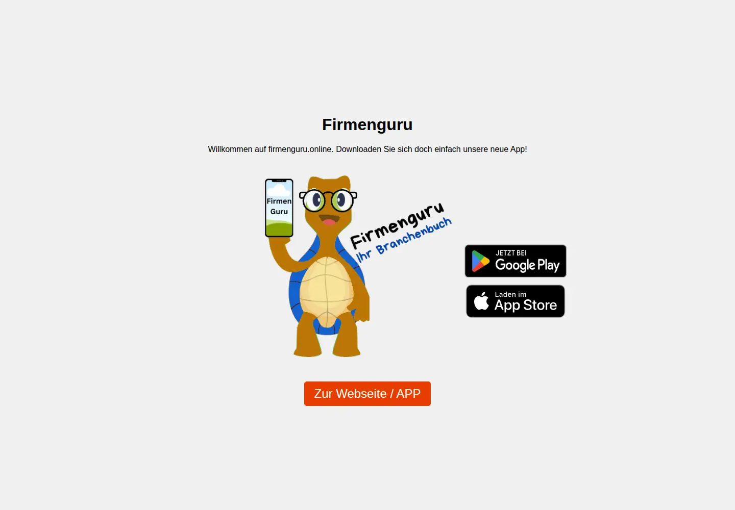 Captured homepage of firmenguru.online in the current scan